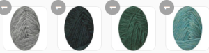 Yarn colors with light grey main color
