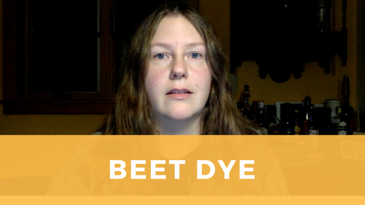 Dye wool with beets!