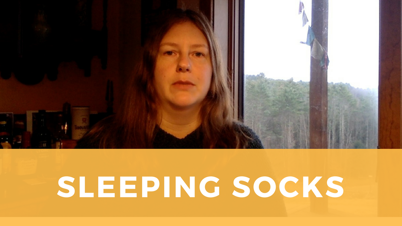 Sleeping socks a quick and easy handknit gift gage hill crafts