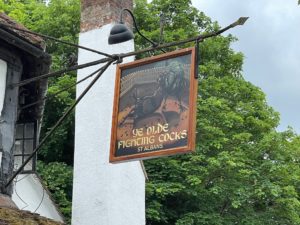 Ye Olde Fighting Cocks Pub Sign